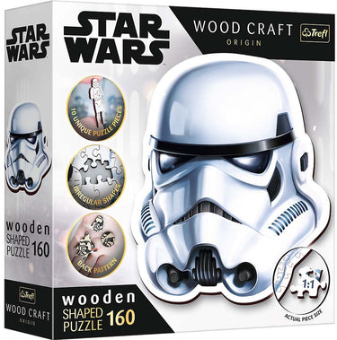Trefl puzzel star wars houten stormtrooper helm 160 stukjes fsc.