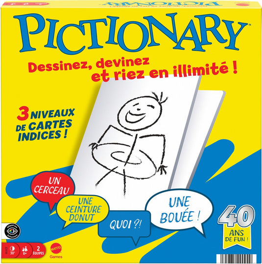 Mattel games pictionary - bordspel - frans editie