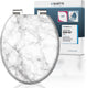 Schütte wc-bril 80194 marmor stone - mdf-hout - soft close - verchroomde scharnieren - belastbaar tot 175 kg - decor - 3-zijdige print