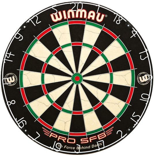 Winmau pro-sfb dartbord – sisalvezels, toernooiformaat, duurzaam, inclusief ophangsysteem