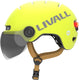 Livall l23 yellow m slimme fietshelm met led-verlichting en afneembaar vizier, nta8776, gecertificeerd voor e-bikes, fietshelm met valdetectie voor volwassenen (mannen en vrouwen)