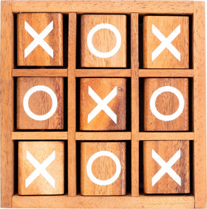 Longfield x.o spin – houten strategiespel – 3 op een rij spel – tic tac toe variant – klassiek denkspel – 2 spelers – engelhart