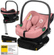 Lionelo astrid i-size set – autostoeltje 40–87 cm + isofix-basis – adac getest – r129 i-size – memory foam – verstelbare hoofdsteun – zijdelingse bescherming – dri-seat – lichtgewicht – universeel compatibel