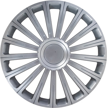 Carpoint wieldoppen radical pro 16 inch abs zilver set van 4