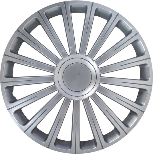 Carpoint wieldoppen radical pro 16 inch abs zilver set van 4