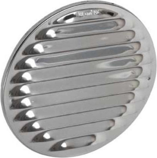 Plieger schoepenrooster rvs met gaas 175mm