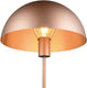 Trio nola - tafellamp - mokka - excl. 1x e27 4,9 w - snoerschakelaar