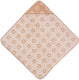 Jollein badcape baby - jersey badstof - 75x75 cm - jacquard - flower