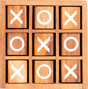 Longfield x.o spin – houten strategiespel – 3 op een rij spel – tic tac toe variant – klassiek denkspel – 2 spelers – engelhart