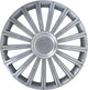 Carpoint wieldoppen radical pro 14 inch abs zilver set van 4