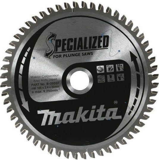 Makita invalcirkelzaagblad voor corian® | standaard | ø 165mm asgat 20mm 48t - b-10344
