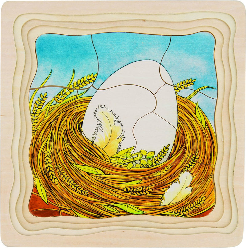 Load image into Gallery viewer, Goki houten lagenpuzzel - kip
