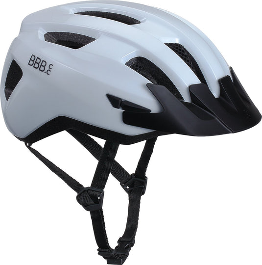 Bbb cycling racefiets helm - large: 58 - 62 cm - wielrennen, mtb stadfiets - wasbare padding - met bevestiging achterlicht - fietshelm dames heren - glanzend wit - condor 2.0 bhe-173