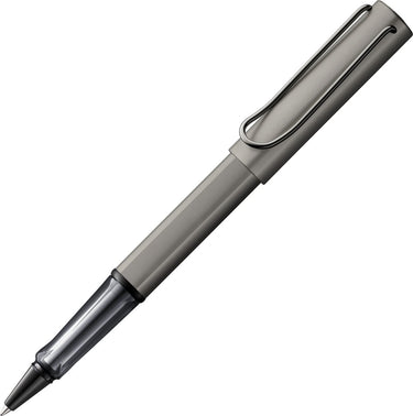 Lamy lx rollerpen 357 - van aluminium in rutheniumkleur - met edelmetaalafwerking en metalen clip, inclusief m 63 rollerpenvulling in m-dikte zwart en geschenkverpakking