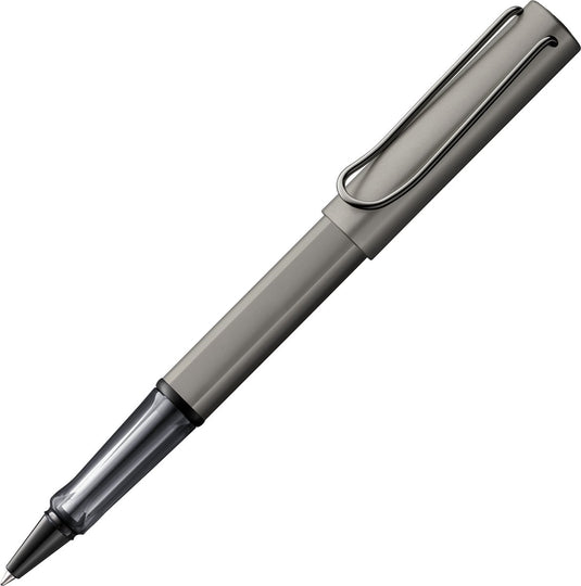 Lamy lx rollerpen 357 - van aluminium in rutheniumkleur - met edelmetaalafwerking en metalen clip, inclusief m 63 rollerpenvulling in m-dikte zwart en geschenkverpakking
