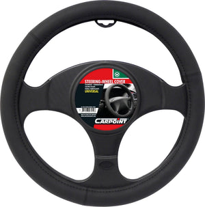 Carpoint stuurhoes mat zwart – diameter 37-39 cm – antislip – meer grip – comfort – universeel