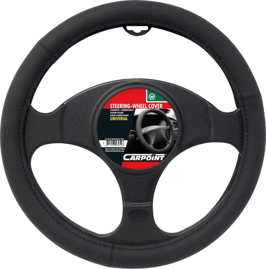 Carpoint stuurhoes mat zwart – diameter 37-39 cm – antislip – meer grip – comfort – universeel