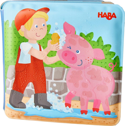 Haba - badboekje wasdag bij varkentje koe