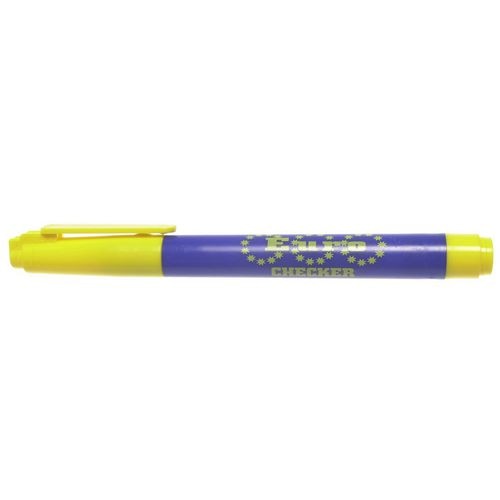 Valsgelddetector genie draagbaar blauw, geel
