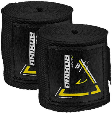 Avento boks handbandages - set van 2 - 250x5 mm - zwart