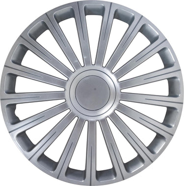 Carpoint wieldoppen radical pro 15 inch abs zilver set van 4