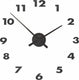 Nextime small hands – wandklok – 48 × 3 cm – aluminium – zwart