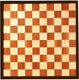 Engelhart schaak- en dambord ingelegd hout 47x47 cm – dubbelzijdig bordspel – schaak- en damspel bord –