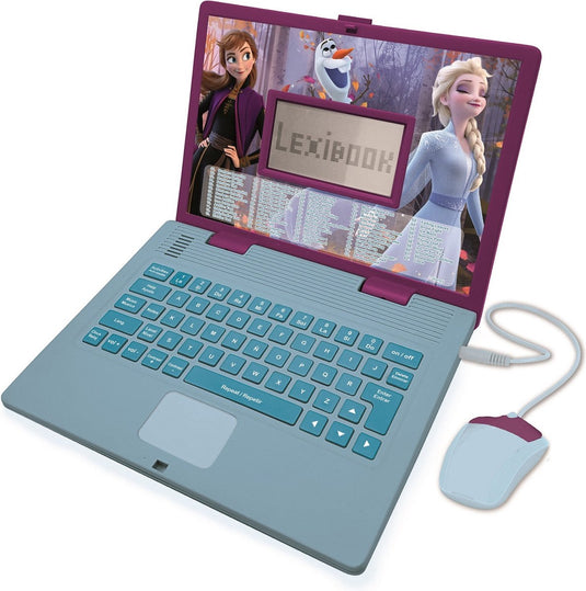 Lexibook frozen tweetalige educatieve laptop - 124 activiteiten in het engels spaans