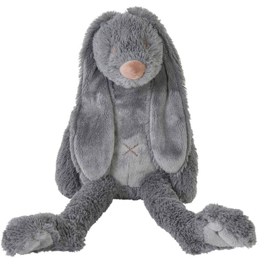 Happy horse konijn richie knuffel 38cm - donkergrijs - baby knuffel