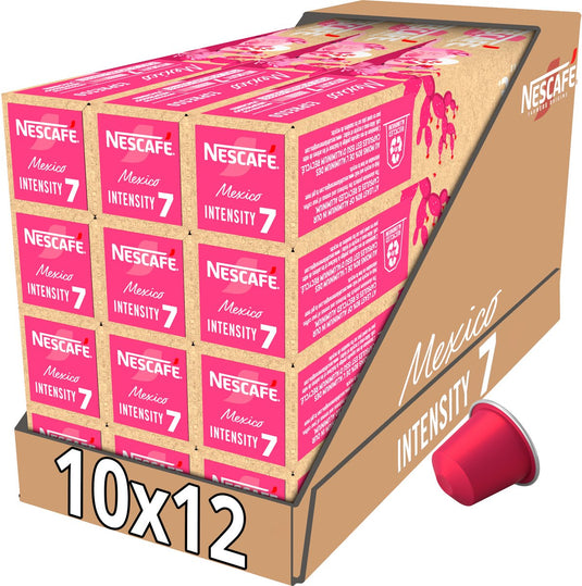 Nescafé farmers origins mexico nespresso compatible capsules - 10 koffiecups x 12 doosjes