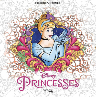 Hachette heroes disney princesses carrés art therapie - kleurboek voor volwassenen