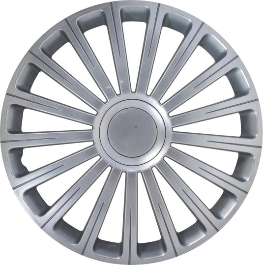 Carpoint wieldoppen radical pro 14 inch abs zilver set van 4