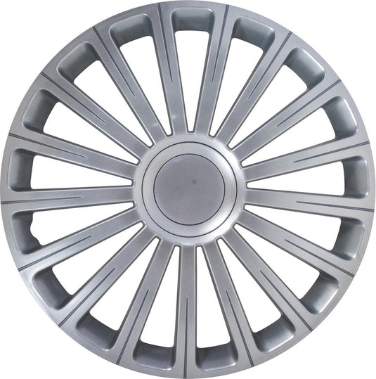 Carpoint wieldoppen radical pro 16 inch abs zilver set van 4