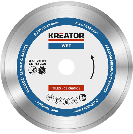 Kreator - accessories - krt081104 - diamantschijf - ø 200mm