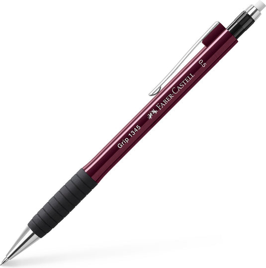 Faber-castell vulpotlood - grip 1345 - lijnbreedte 0,5mm - rood metallic - fc-134521