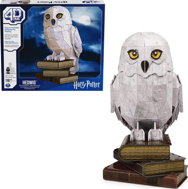 4d build harry potter - hedwig - 3d puzzel - 118 stuks - kartonnen bouwpakket
