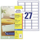 Inkjet adresetiketten avery 250 675 transparant