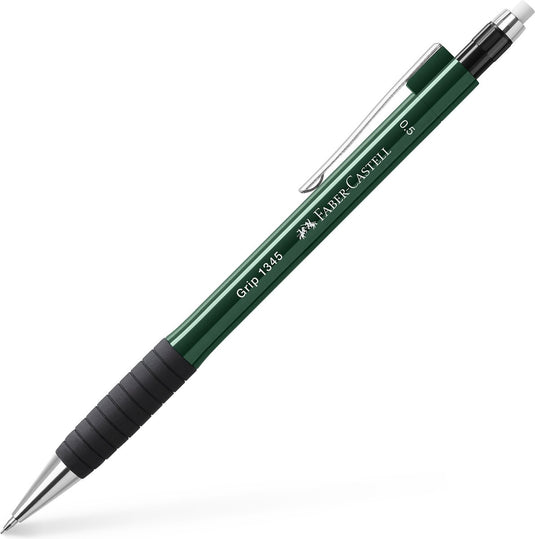 Faber-castell vulpotlood - grip 1345 - lijnbreedte 0,5mm - hardheid b - groen - fc-134563