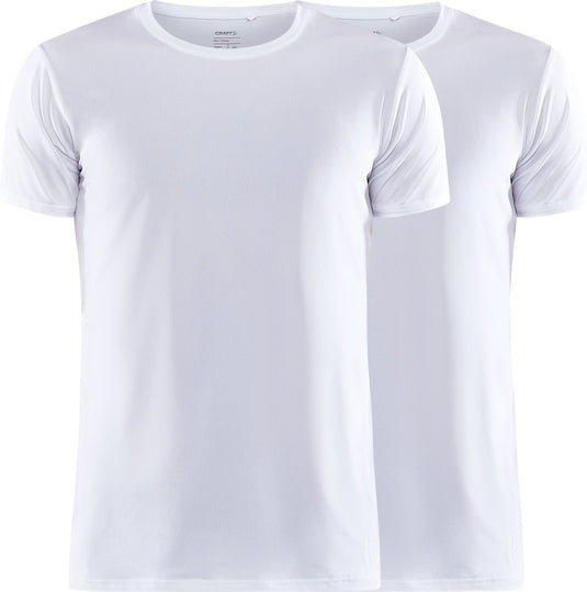 Craft core dry tee multi 2-pack m heren thermoshirt - wit