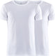 Craft core dry tee multi 2-pack m heren thermoshirt - wit