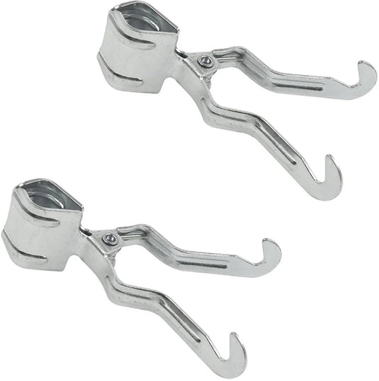 Proplus klemkleerhaak tentstok - ophanghaak - metaal - 2 stuks