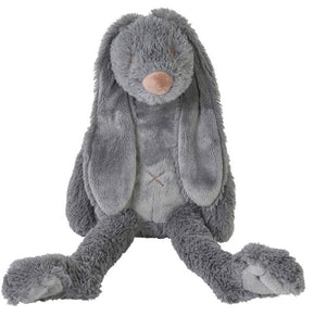 Happy horse konijn richie knuffel 38cm - donkergrijs - baby knuffel
