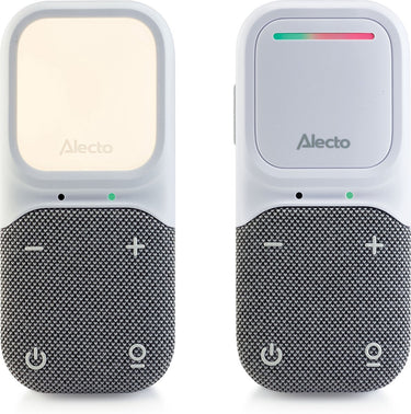 Alecto babyfoon - audio babyfoon - full eco dect - nachtlampje - lange stand-by tijd - dbx135 - wit grijs