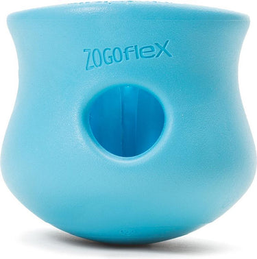 West paw toppl zogoflex - sterk honden speelgoed - slowfeeder - blauw - large - 10 cm