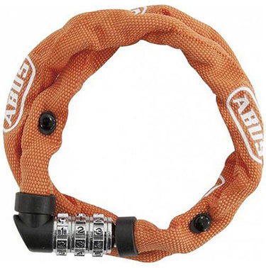 Abus fietsslot kettingslot - 1200 web - security level 3 - oranje - 60 cm - geschikt voor kinderfietsen