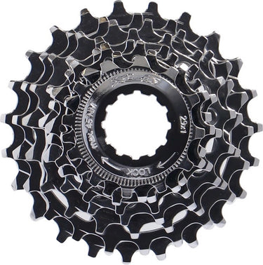 Xlc 8 speed cassette - shimano 16-25t - staal - zwart