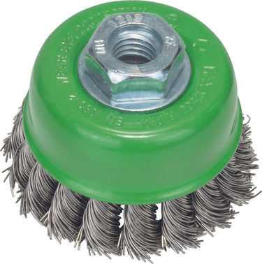 Bosch - komstaalborstel voor haakse en rechte slijpmachines - gevlochten draad, roestvrij, 75 mm 75 mm, 0,5 mm, 12500 o.p.m.