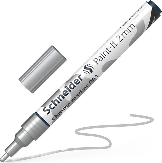 Schneider schrijfwaren schneider chrome marker - paint-it 061 - metallic - 2mm - s-ml06101460