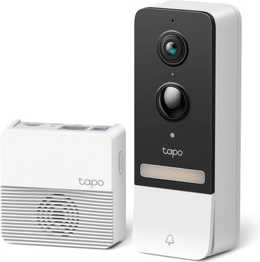 Tp-link tapo d230s1 draadloze video deurbel op batterij - 2k 5mp video- inclusief hub - zonder abonnement-slimme deurbel