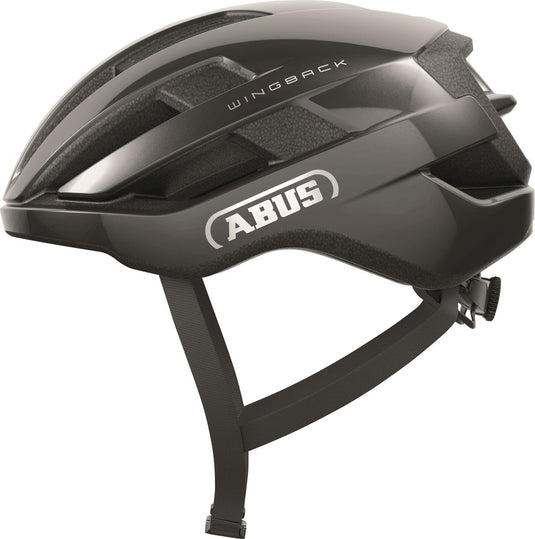 Abus fietshelm wingback titan l - 57-61 cm - zilver - geschikt voor gebruik op racefietsen - gravelbikes - 270 g